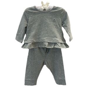 NWT GAP Ruffled Gray Baby Matching Set